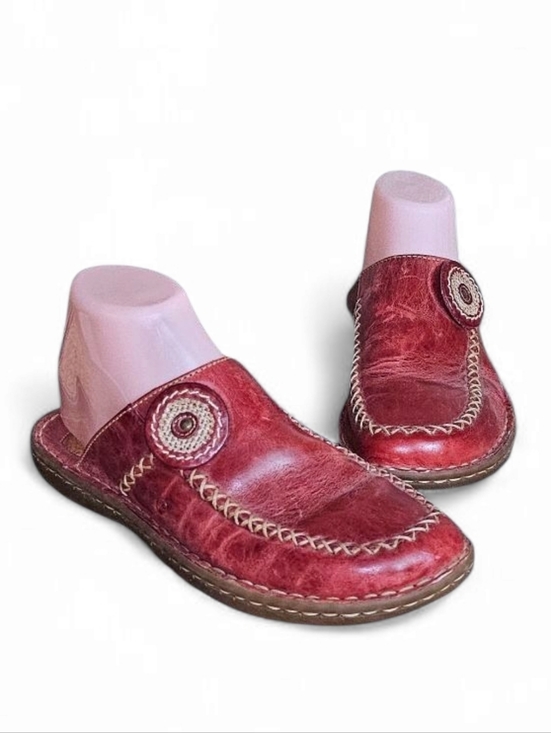 Born Shoes - Born Distressed Leather Mules